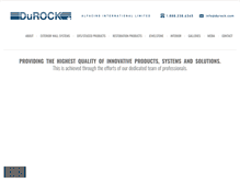 Tablet Screenshot of durock.ca